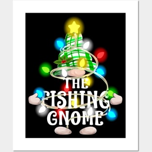 The Fishing Gnome Christmas Matching Family Shirt Posters and Art